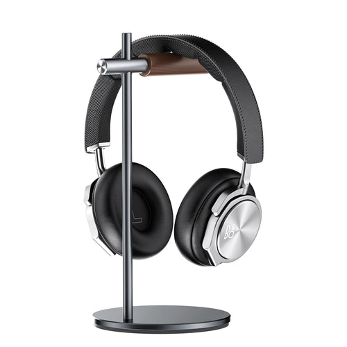 SleekHead Desktop Headphone Holder - Wood & Aluminum