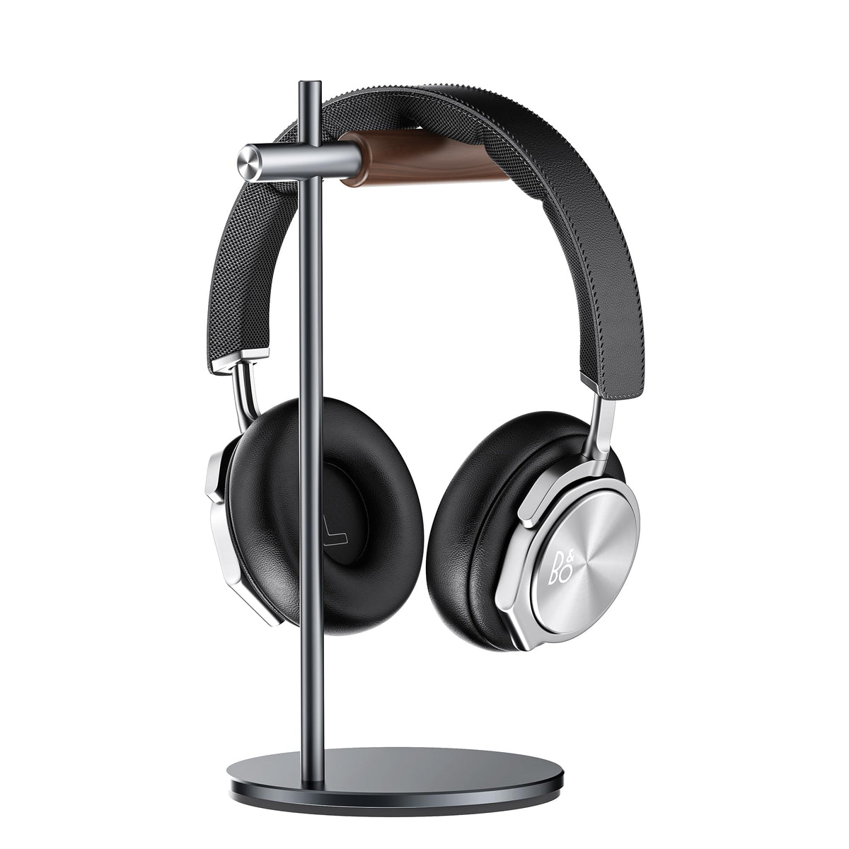 SleekHead Desktop Headphone Holder - Wood & Aluminum