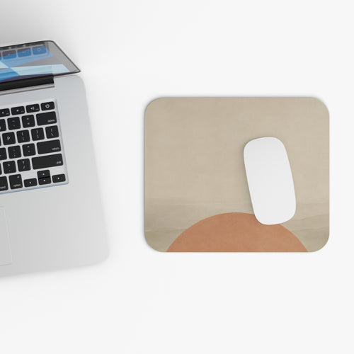 Clay Arch Mouse Pad — Warm Minimalist Aesthetic, Matches Oat Desk Mat Set