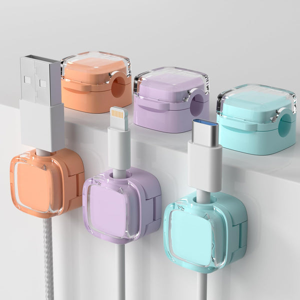 Magnetic 6-Pack Cable Clip Organizer