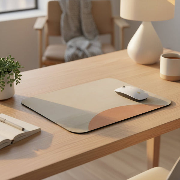 Clay Arch Mouse Pad — Warm Minimalist Aesthetic, Matches Oat Desk Mat Set - DailyFinds