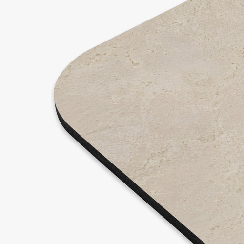 Greige Travertine Mouse Pad — Neutral Stone Aesthetic Desk Accessory - DailyFinds