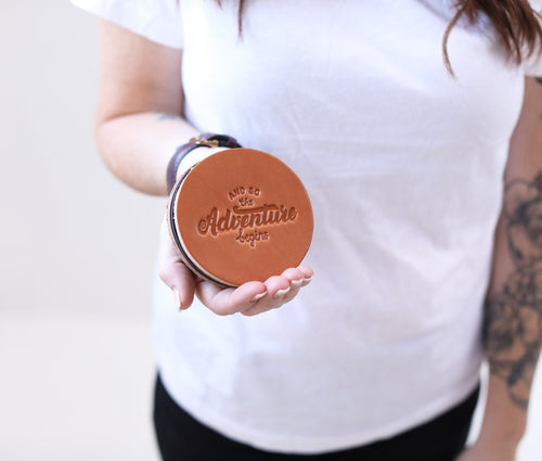 Leather Coaster Circular Set (4) - DailyFinds